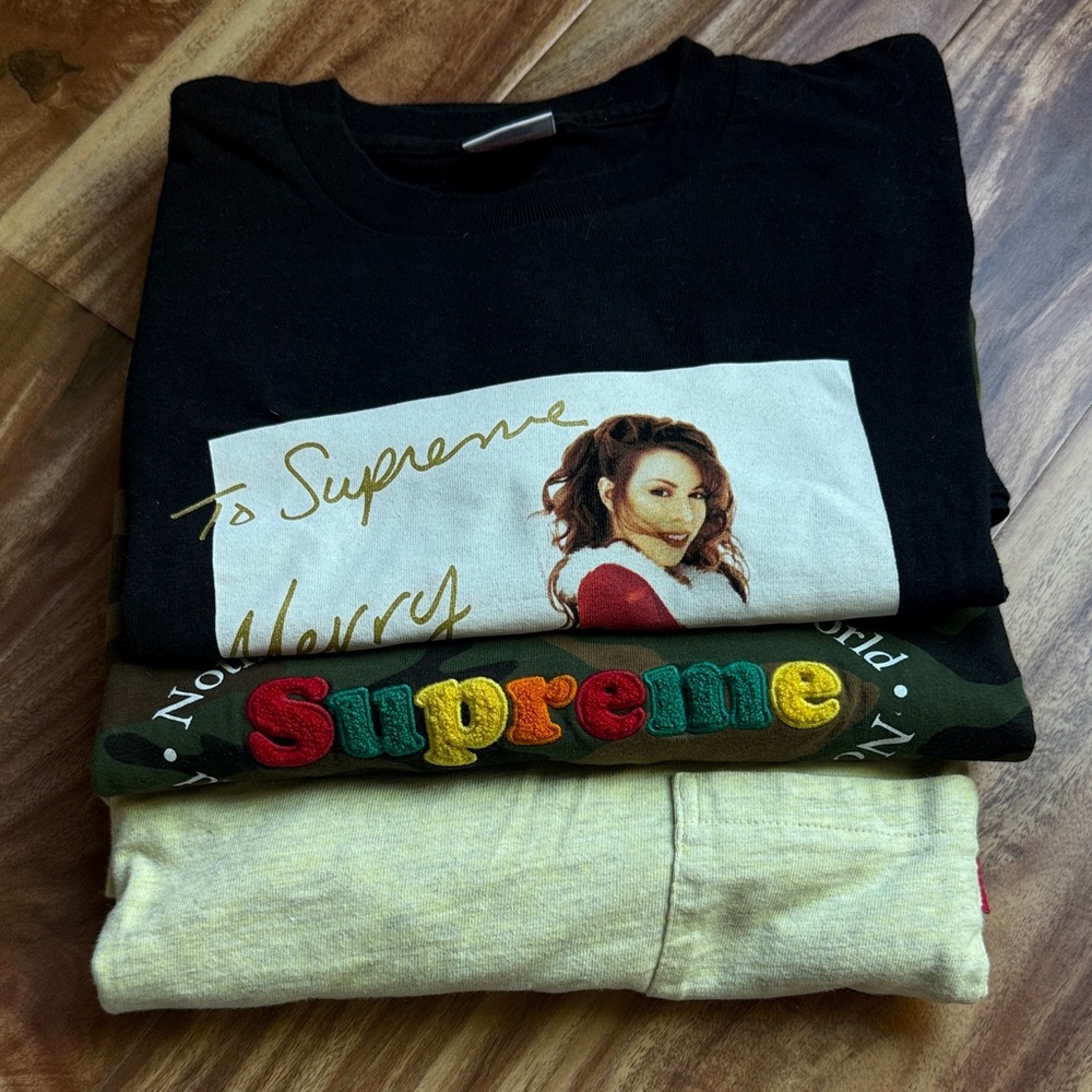 Three Supreme T-Shirts Size M/L